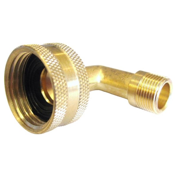 Anderson Metals 3/8 in. MIP in. X 3/4 in. D Female Hose Thread Brass Dishwasher Elbow 737469-0612AH - main